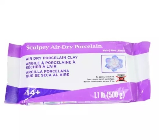 Sculpey Air-Dry Porcelain Clay- White