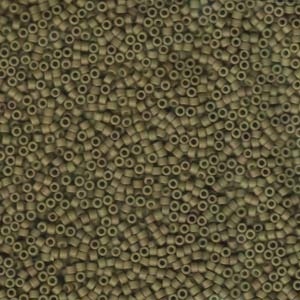 Db390 Matte Opaque Green Tea Miyuki Delica Seed Beads - 11/0