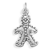 Sterling Silver Charm- Gingerbread Man