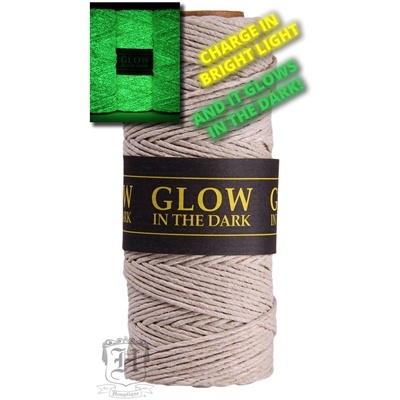 Hemptique Hemp Spool - 20# Test - Natural Glow In The Dark