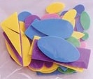 Pre-Cut Shapes in Bright Colors #1192-01