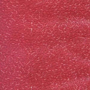 Db1308 Dyed Transparent Dark Rose - Miyuki Delica Seed Beads - 11/0