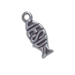 Sterling Silver Jesus Fish Charm