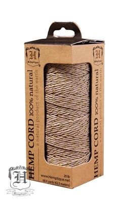 Hemptique Hemp Spool - 20# Test - Metallic Gold