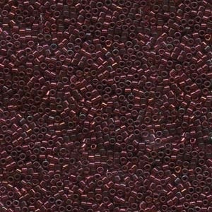 Miyuki Delica Seed Beads- 11/0- Db105 Gold Luster Transparent Red