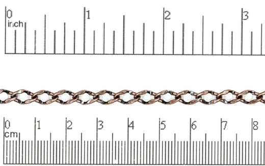 B110 (Ch880) Oval Link Pearl Insert Chain