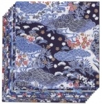 Yasutomo Fold'ems Origami Paper - Blue Yuzen Assortment - 5 7/8"