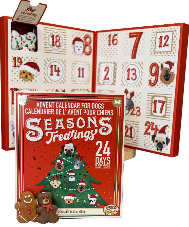 Bosco & Roxy's 24 Dog Days Of Christmas Advent Treat Calendar