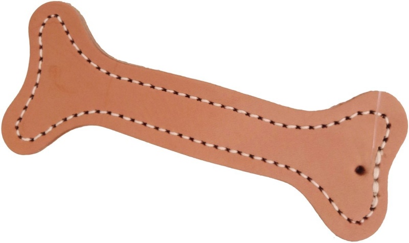 Buy Auburn Leathercraft Leather Dog Toy Bone Online | Durable Chew Toy