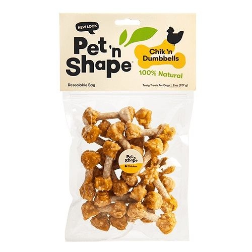 Pet 'N Shape Chik 'N Dumbbells Dog Treats - 8 Oz
