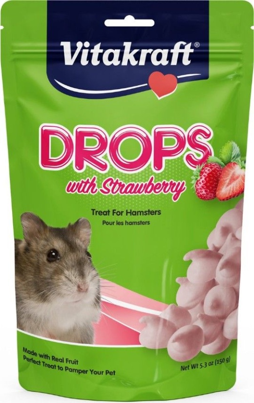 Vitakraft Drops With Strawberry For Hamsters