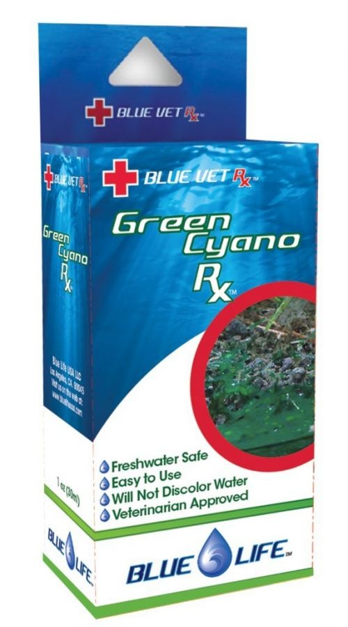 Blue Life Green Cyano Rx - Eliminate Cyano Bacteria in Freshwater Aquariums