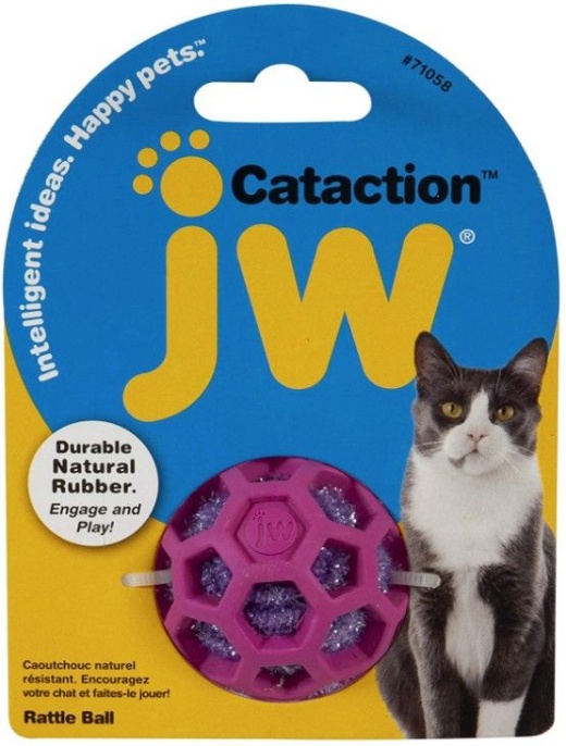JW Pet Cataction Rattle Ball Interactive Cat Toy - Ds