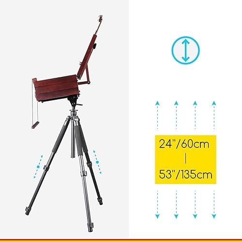 Meeden Plein Air Easel, French Easel, Outdoor Easel, Portable Tabletop For Painting, Aluminum Travel Tripod With Nylon Carry Bag, Tripod Easel Stand For Displaying