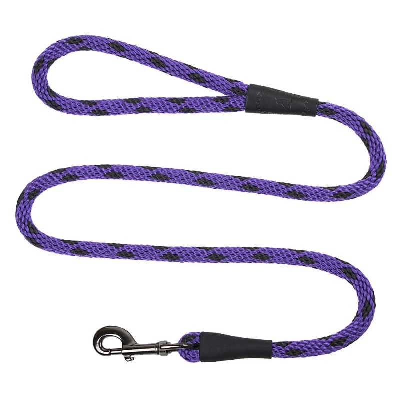 Mendota Snap Leash - Large 1/2 Inch - Purple Confetti / 6 Feet