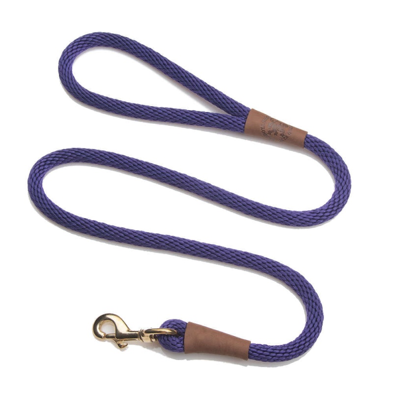 Mendota Snap Leash - Large 1/2 Inch - Purple Confetti / 4 Feet