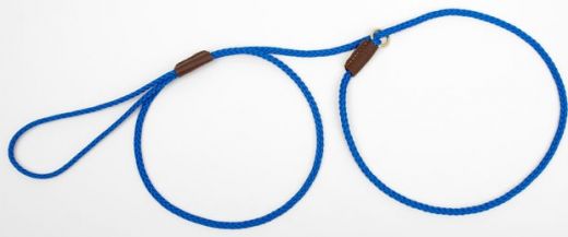 Mendota Show Slip Leash - Blue / 54 Inch