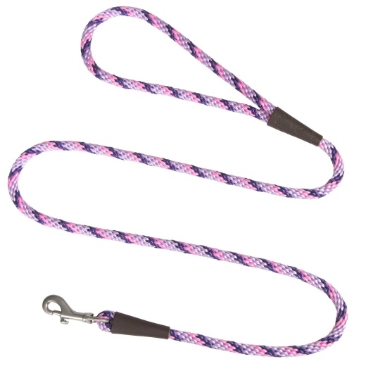 Mendota Snap Leash - Small 3/8 Inch - Pink / 6 Feet