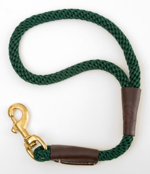 Mendota Traffic Leash - Large 1/2 Inch - Hunter Green