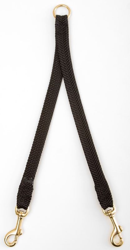 Mendota 2-Dog Coupler - Black / Large