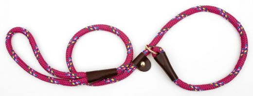 Mendota Slip Leash - Large 1/2 Inch Mendota Slip Leash - Large 1/2 Inch - Raspberry Confetti / 4 Feet