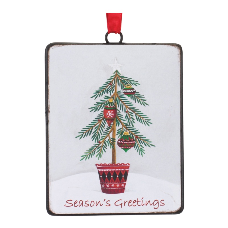 Ornament Set of 12, 5.5”H Iron