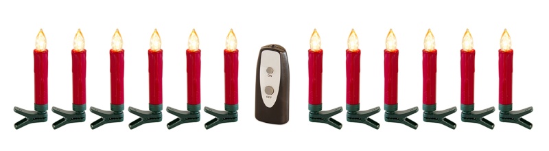 LED Clip On Taper Candle (Set of 24)