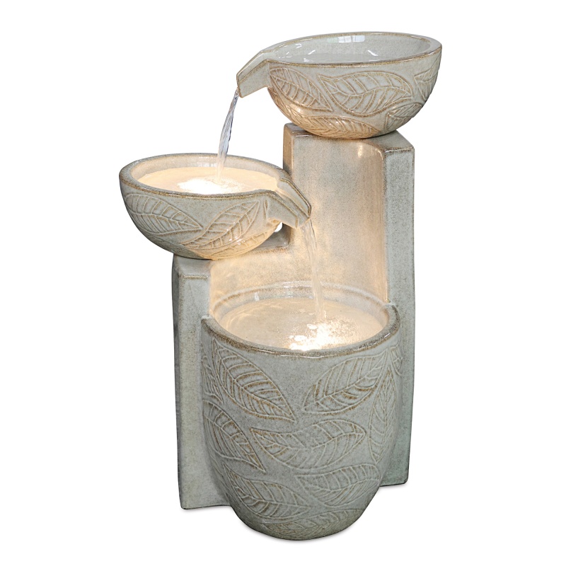 Ceramic Fountain 17.5" L x 25.5" H