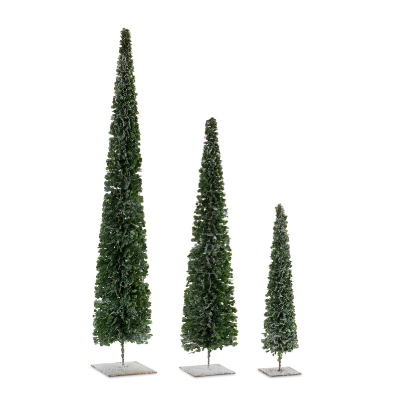 Tree Set of 3, 15.75"H, 24"H, 31.5"H PVC