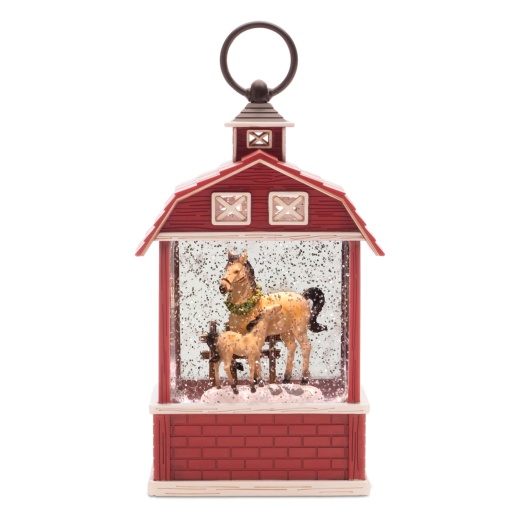 Led Snow Globe W/Horse 11”H Plastic 3 Aa Batteries Not Included/Usb Cord Included 6 Hr Timer