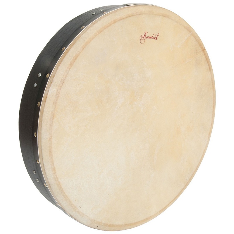 Roosebeck Tunable Mulberry Bodhran Single-Bar 18-By-3.5-Inch - Black