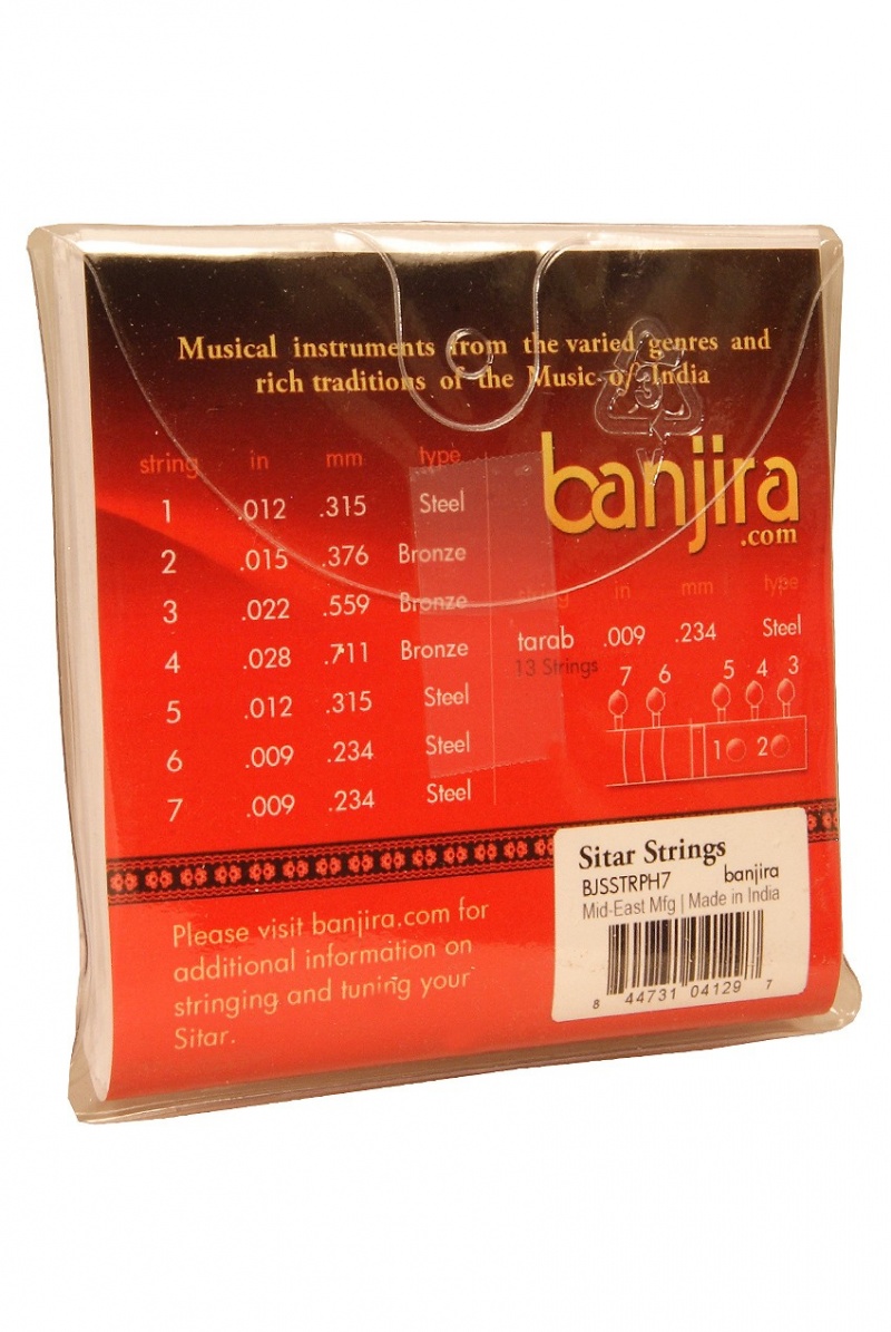 Banjira Pro 7-String Sitar String Set - Heavy