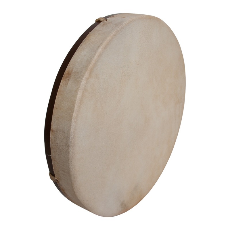 Dobani Pretuned Goatskin Head Wood Frame Drum With Beater 14-By-2-Inch