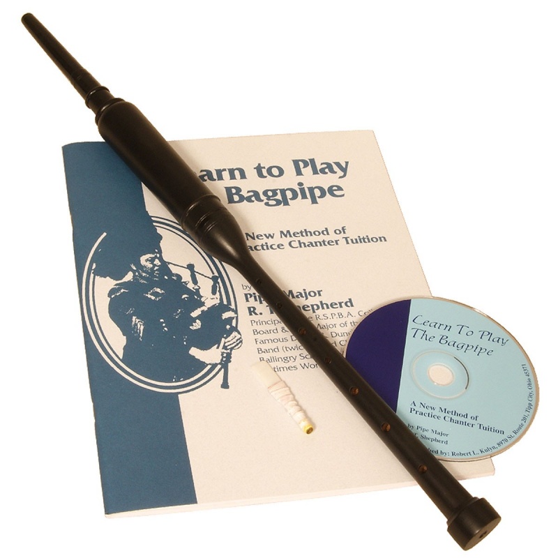 Roosebeck Baglrb Black Sheesham Practice Chanter W/ Book And Cd