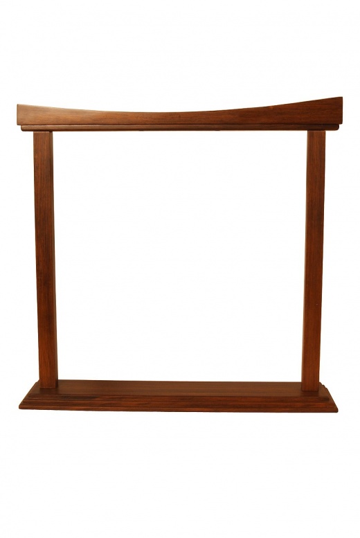 Dobani Curved Sheesham Gong Stand 18-Inch