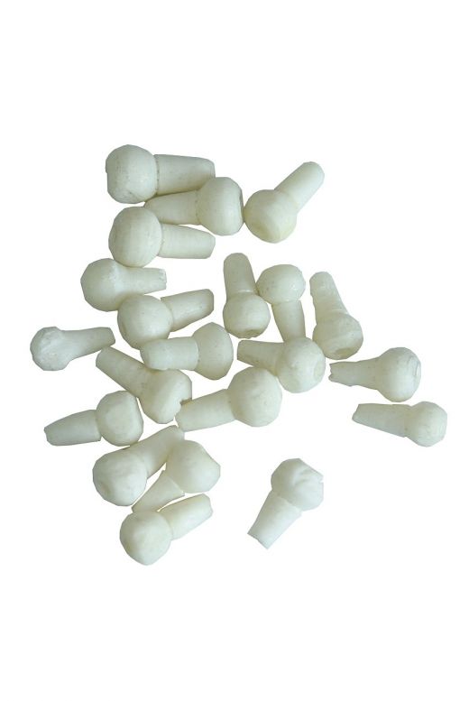 Banjira Sitar Tuning Peg Nibs - 20-Pack of Handcrafted Cattle-Bone Decorations
