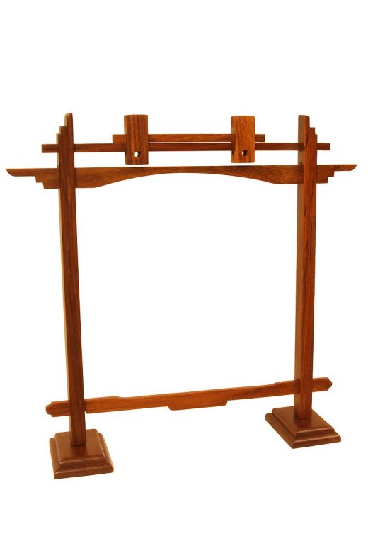 Dobani Pedestal Sheesham Gong Stand 10-Inch