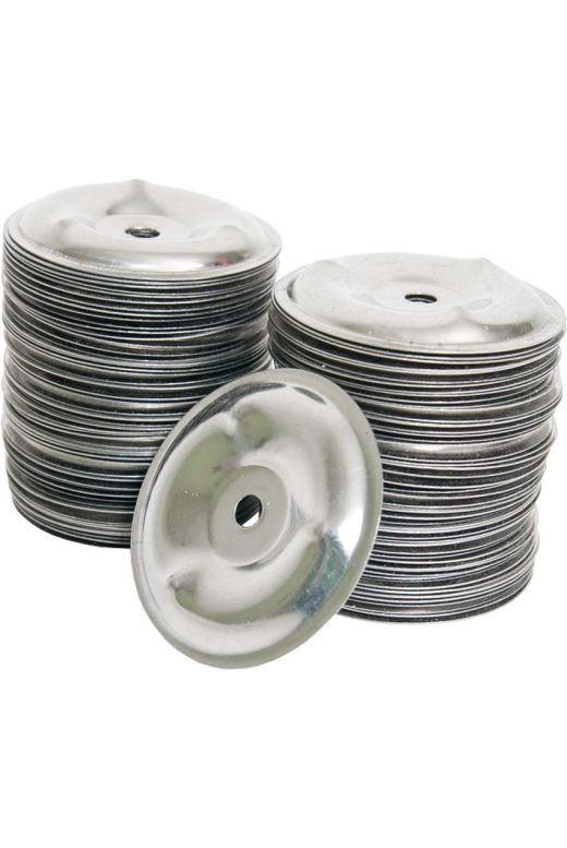 Mid-East Dimpled Steel Tambourine Jingles 100-Count