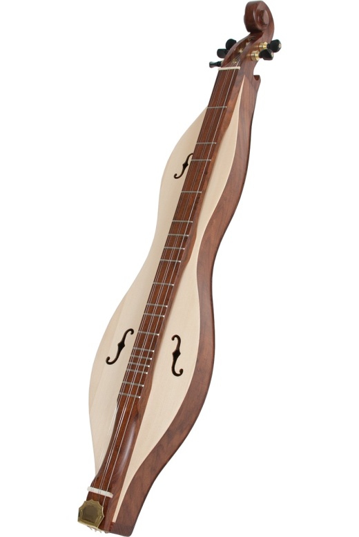 Roosebeck Mountain Dulcimer 5-String Cutaway Upper Bout F-Holes Scrolled Pegbox