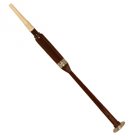 Roosebeck Sheesham Practice Chanter with Nickel Plated Ferrule & Sole - 19 Inches