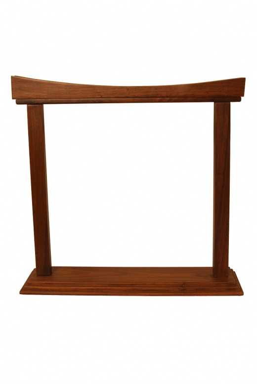 Dobani Curved Sheesham Gong Stand 14-Inch