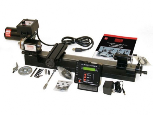 Sherline 3.5" Lathe, 17" Bed with 2-Axis Digital Readout/RPM Display Factory Installed