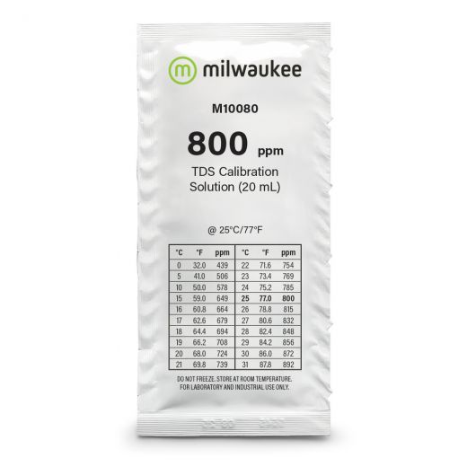 Milwaukee 800 Ppm Tds Calibration Solution Sachets (25)