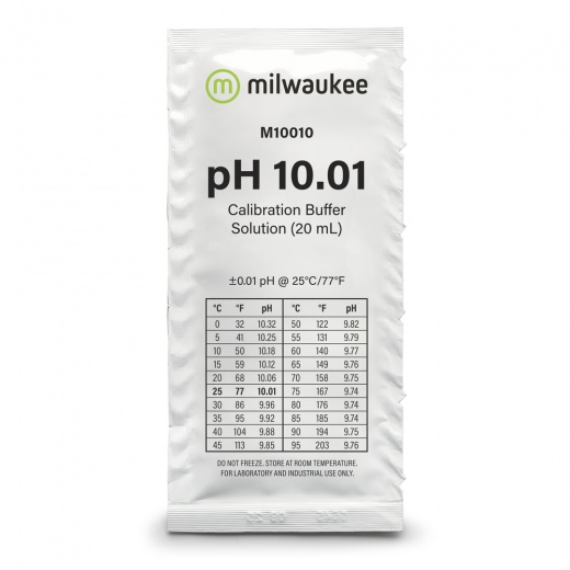 Milwaukee Ph 10.01 Calibration Solution Sachets (25)