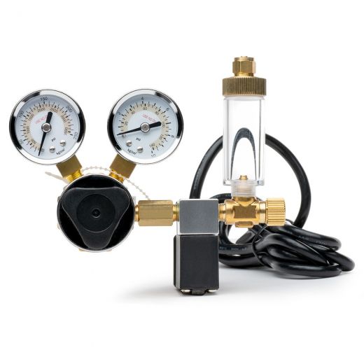 Milwaukee CO2 Flow Pressure Regulator with Solenoid Valve