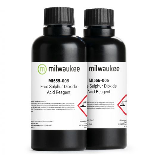 Milwaukee Free SO2 Acid Reagent for MI455 Mini Titrator (2 x 210 mL Bottles)