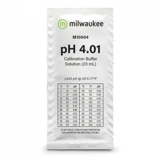 Milwaukee Ph 4.01 Calibration Solution Sachets (25)