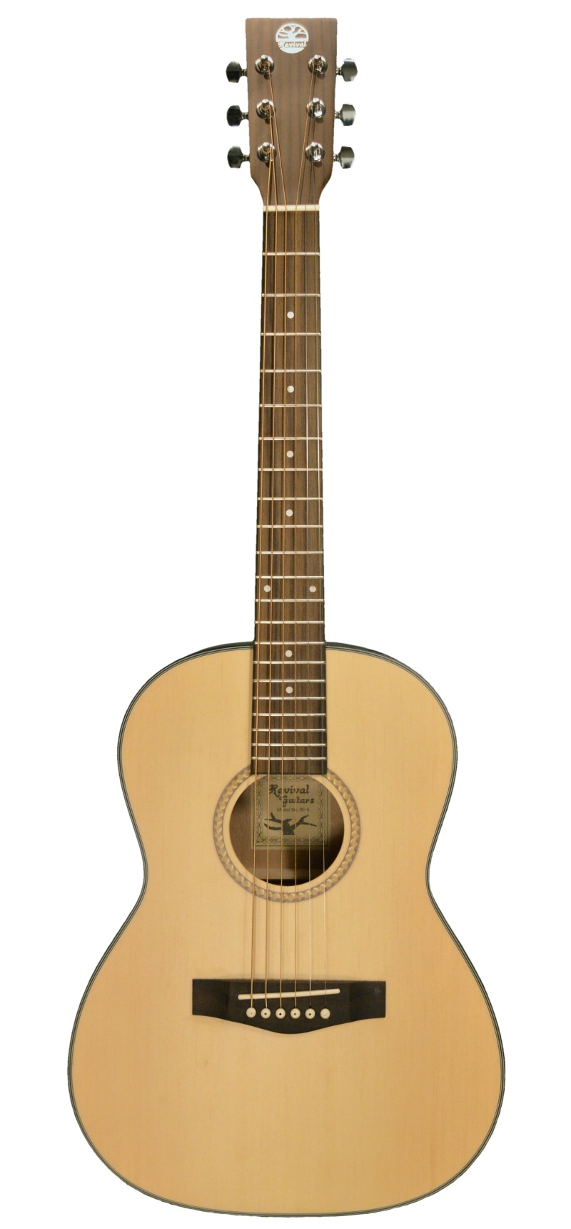 Revival Glossy Three-Quarter Size Mahogany Dreadnought Guitar