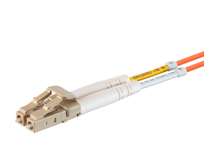 Monoprice Om1 Fiber Optic Cable - Lc/Sc, 62.5/125 Type, Multi-Mode, Duplex, Orange, 3m