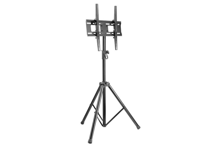 Monoprice Commercial Series Mobile Tripod Tilt Tv Wall Mount Bracket Stand - For Led Tvs 32In To 55In, Max Weight 77 Lbs., Vesa Patterns Up To 400X400